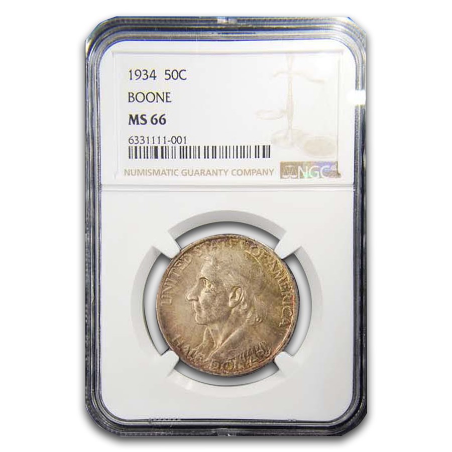 1934 Boone Bicentennial Half Dollar MS-66 NGC