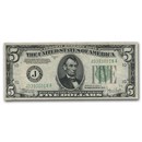 1934-C $5.00 FRN XF (Random Districts)