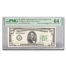 1934-D $5/$10 FRN CU-64 EPQ PMG (Fr#1960-J) Dual Denomination