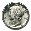 1934-D Mercury Dime MS-66 NGC