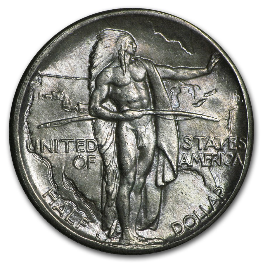 1934-D Oregon Trail Memorial Half Dollar Commem Half BU