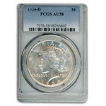 1934-D Peace Dollar AU-58 PCGS