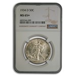 1934-D Walking Liberty Half Dollar MS-65+ NGC