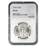 1934-D Walking Liberty Half Dollar MS-66 NGC