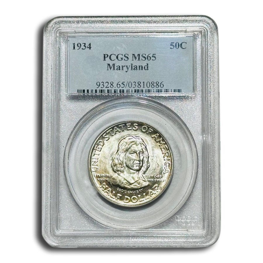 1934 Maryland Tercentenary Half Dollar MS-65 PCGS