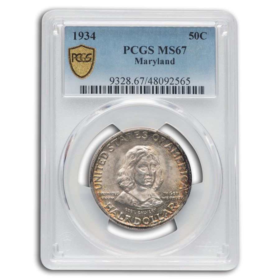 1934 Maryland Tercentenary Half Dollar MS-67 PCGS