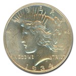 1934 Peace Dollar MS-62 NGC