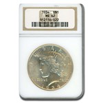 1934 Peace Dollar MS-62 NGC