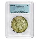 1934-S Peace Dollar VF-30 PCGS