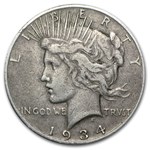 1934-S Peace Dollar VF