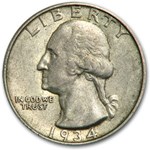 1934 Washington Quarter XF