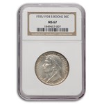 1935/1934-S Daniel Boone Bicentennial Half Dollar MS-67 NGC