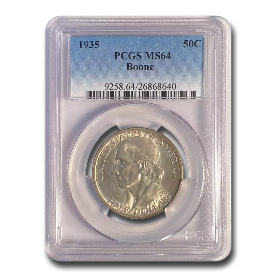 Buy 1935 Boone Half Dollar MS-64 PCGS | APMEX