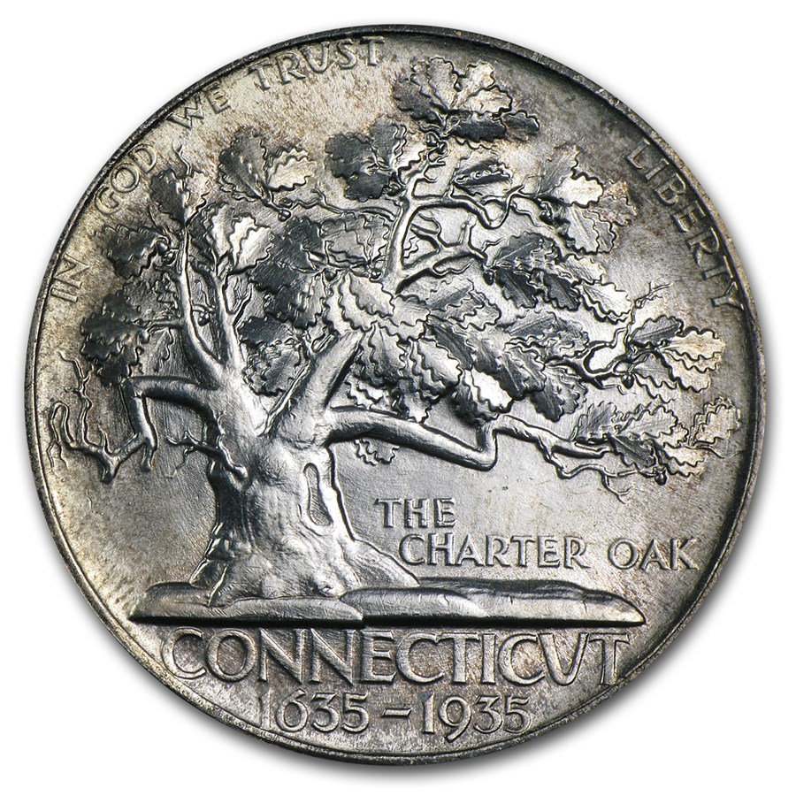 1935 Connecticut Tercentenary Half Dollar BU