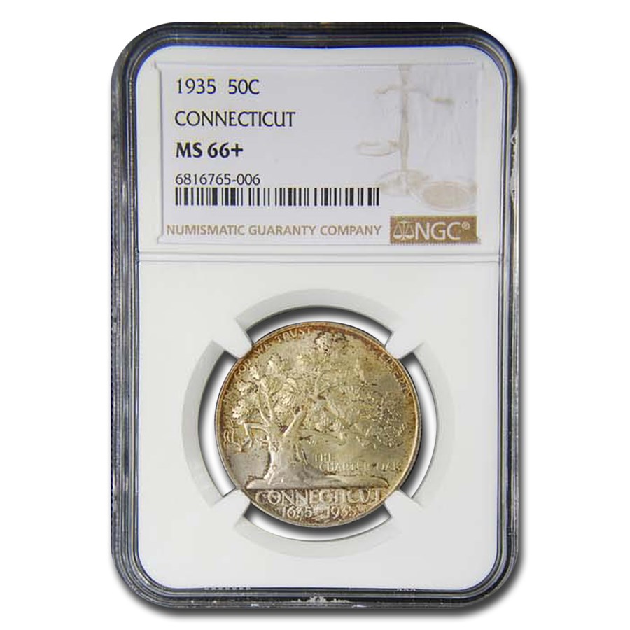 1935 Connecticut Tercentenary Half Dollar MS-66+ NGC