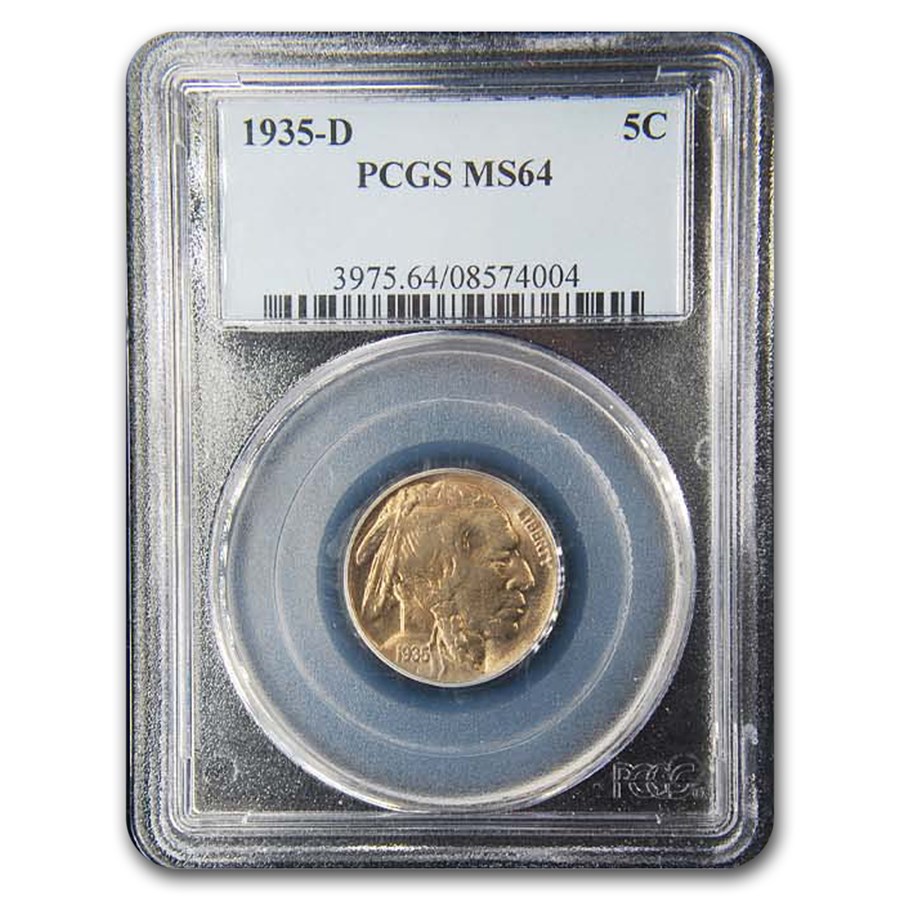 1935-D Buffalo Nickel MS-64 PCGS