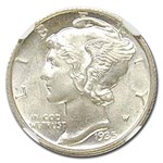 1935-D Mercury Dime MS-66 NGC (FB)