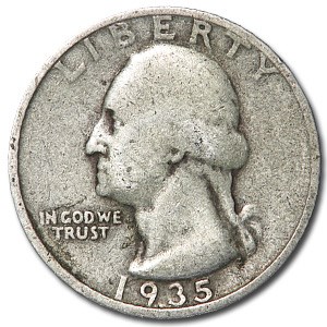 1935-D Washington Quarter Good/VG