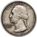 1935-D Washington Quarter XF