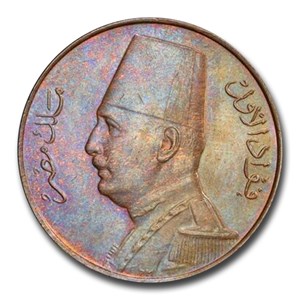 Buy 1935-H Egypt Millieme Fuad I MS-65 PCGS Brown | APMEX