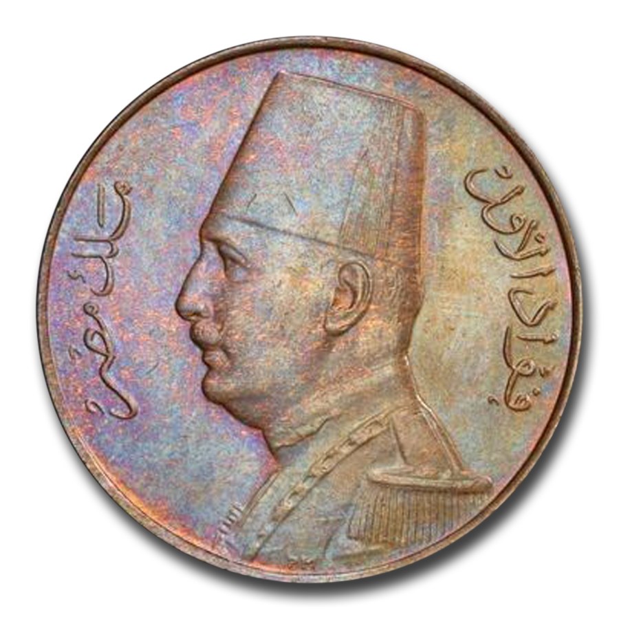 1935-H Egypt Millieme Fuad I MS-65 PCGS (Brown)