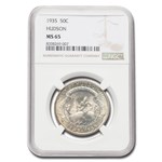 1935 Hudson Half Dollar Commem MS-65 NGC