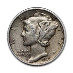 1935 Mercury Dime XF