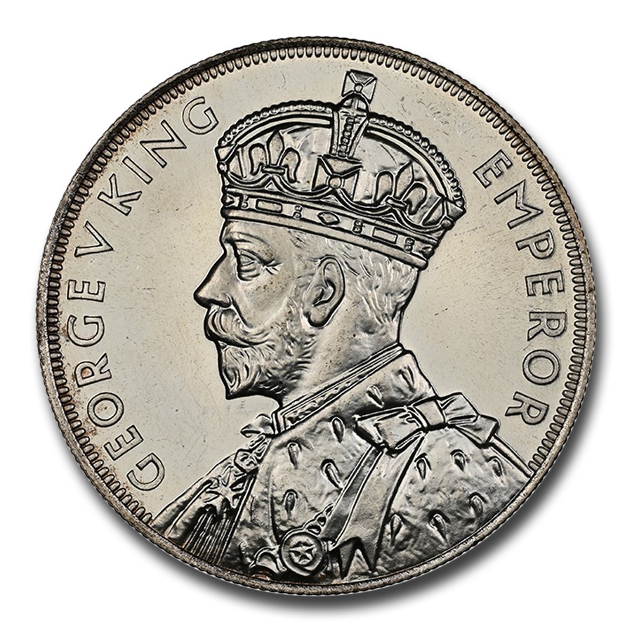1935 New Zealand Silver Crown George V PF-63+ NGC