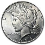 1935 Peace Dollar BU