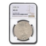 1935 Peace Dollar MS-65 NGC