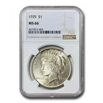 1935 Peace Dollar MS-66 NGC