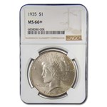 1935 Peace Dollar MS-66+ NGC