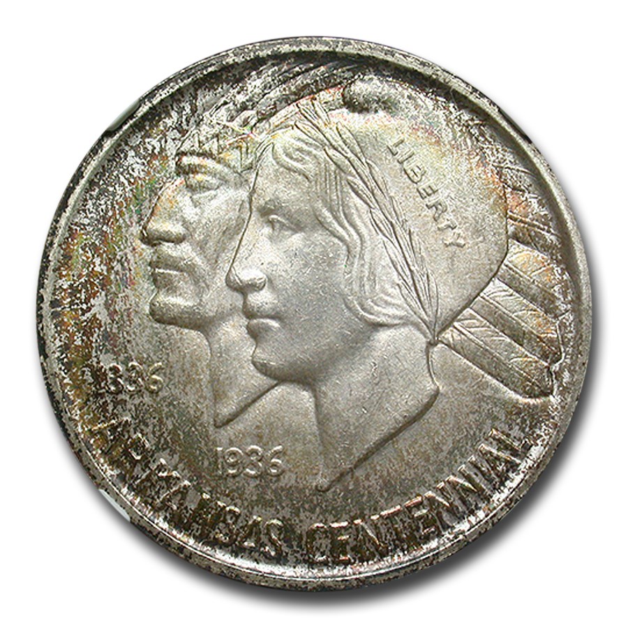 1935-S Arkansas Centennial Commemorative Half Dollar MS-66+ NGC