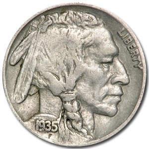 1935-S Buffalo Nickel Good+