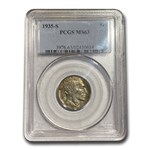 1935-S Buffalo Nickel MS-63 PCGS