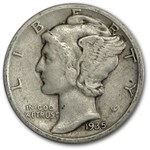 1935-S Mercury Dime Fine/VF