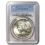 1935-S Peace Dollar MS-63 PCGS