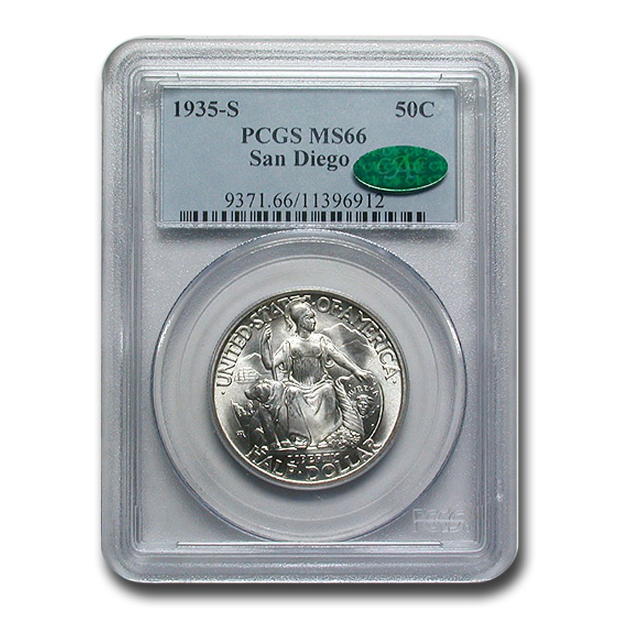 1935-S San Diego Half Dollar MS-66 PCGS CAC