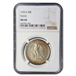 1935-S Texas Centennial Half Dollar Commem MS-68 NGC