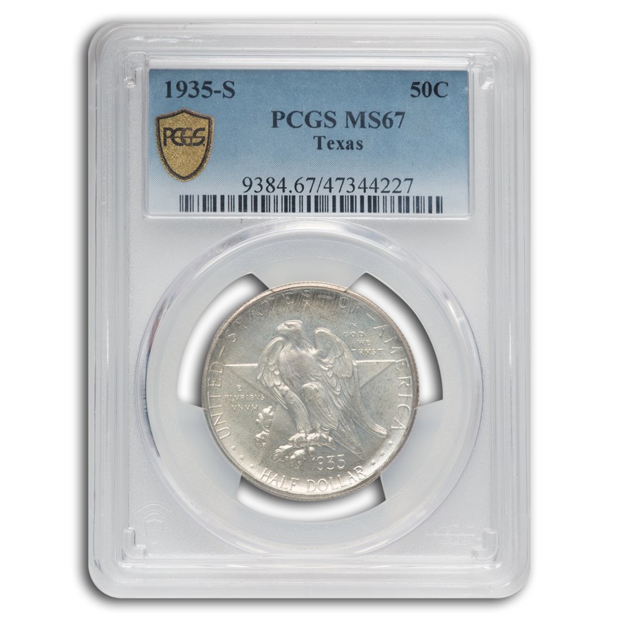 1935-S Texas Centennial Half Dollar MS-67 PCGS