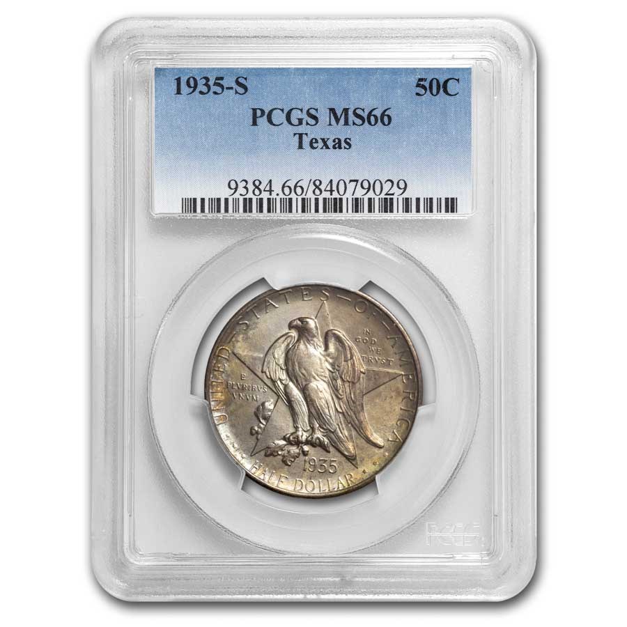 1935-S Texas Centennial MS-66 PCGS (Toned)