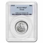 1935 Texas Centennial Half Dollar Commem MS-67 PCGS