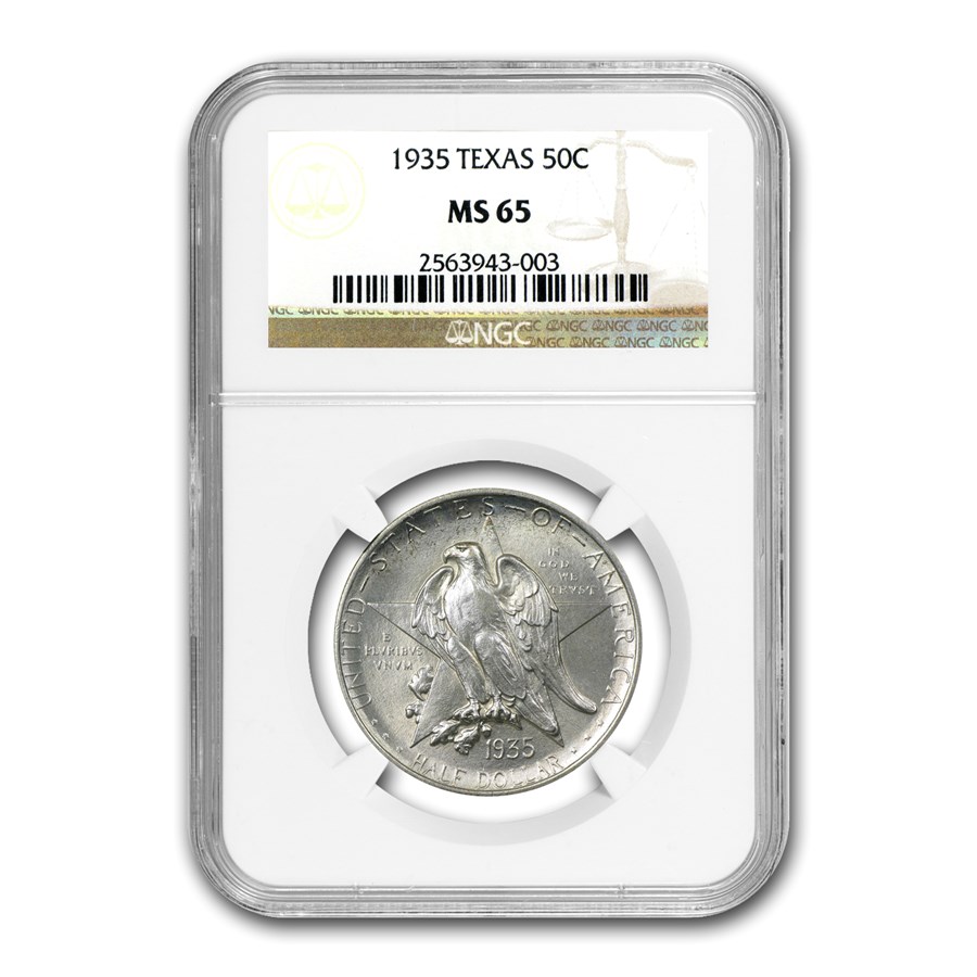 1935 Texas Centennial Half Dollar MS-65 NGC