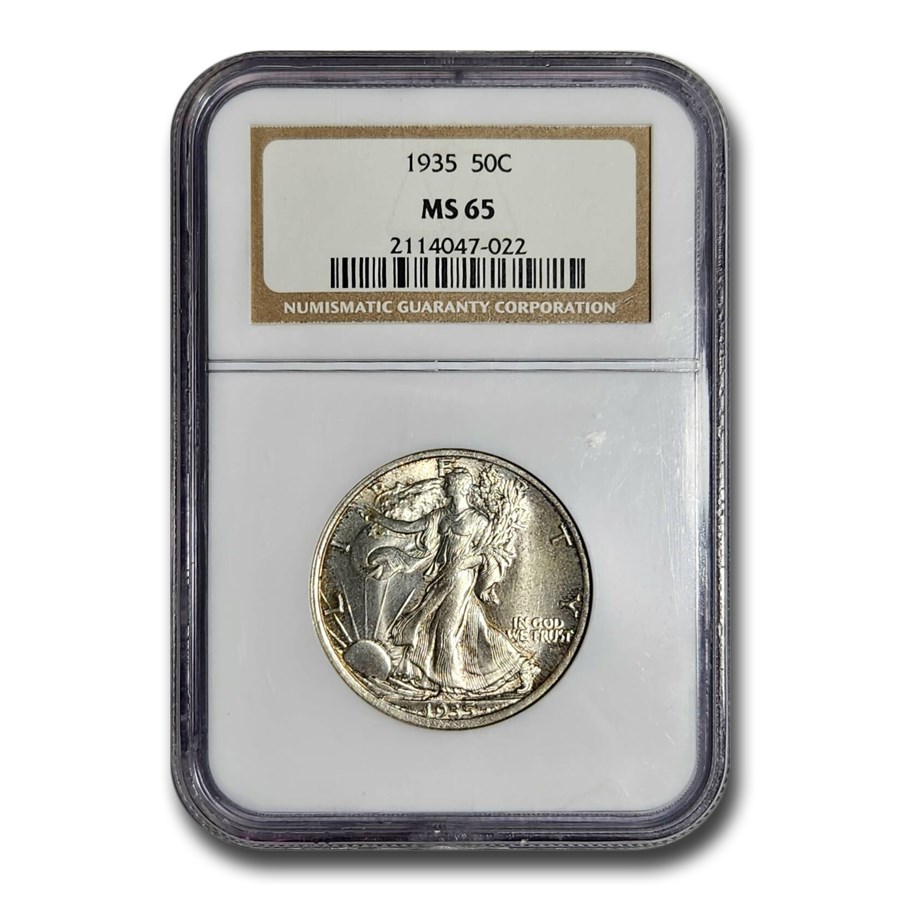 1935 Walking Liberty Half Dollar MS-64 NGC