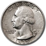 1935 Washington Quarter AU