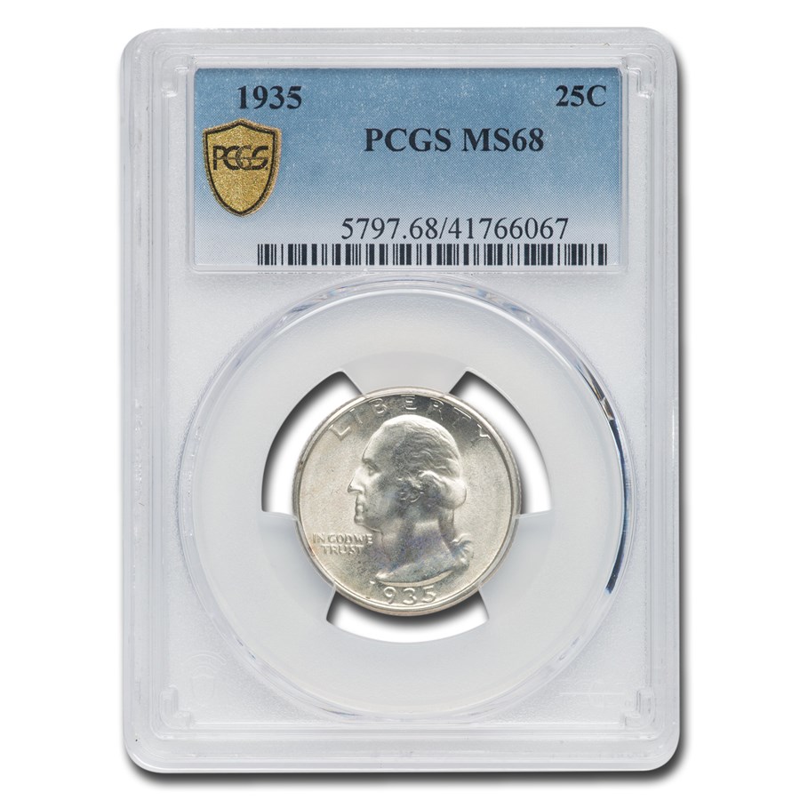 Buy 1935 Washington Quarter MS-68 PCGS | APMEX