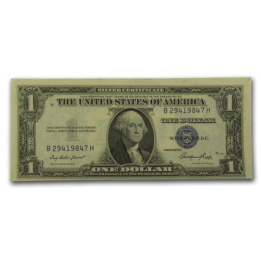 1935s $1.00 Silver Certificates AU