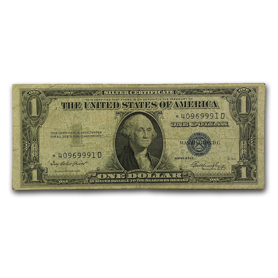 1935s* $1.00 Silver Certificates VG/VF Star Notes