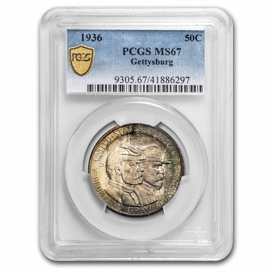 1936 Battle of Gettysburg Half Dollar Commem MS-67 PCGS