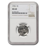 1936 Buffalo Nickel MS-68 NGC